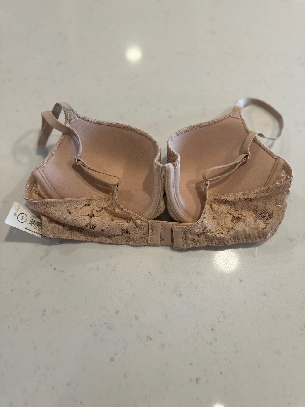 NWT Nude Tan Lace Push-up Bra Size 34C - Picture 2 of 4